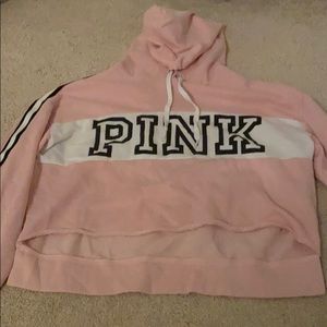 PINK cropped hoodie